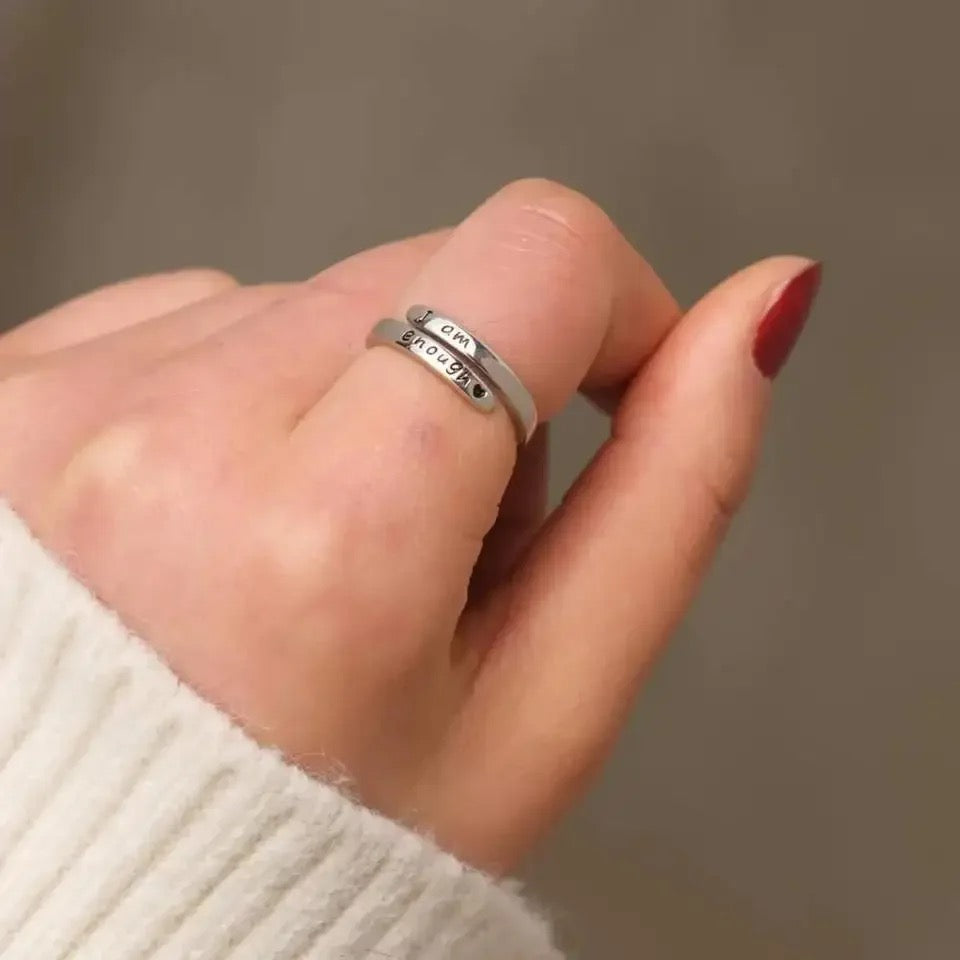 I AM ENOUGH ADJUSTABLE RING