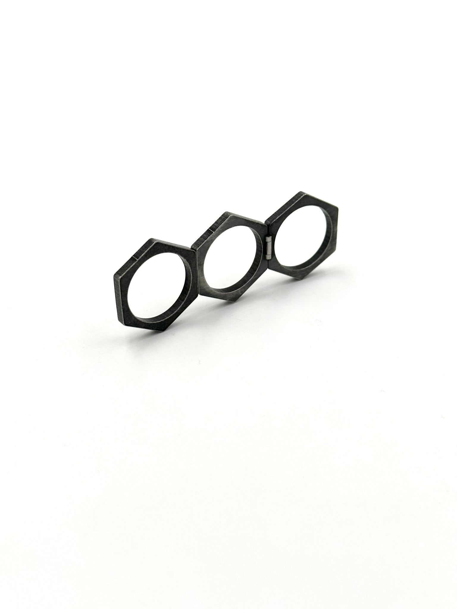 Hex Brass Ring - Funkish